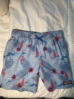 Boys Vineyard Vines Blue /Red Swimsuit